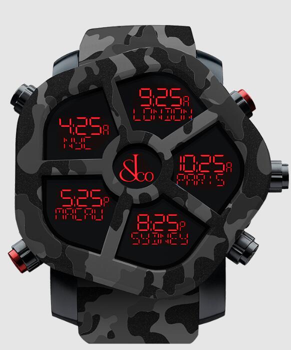 Jacob & Co. GHOST CARBON CAMOUFLAGE BLACK Watch Replica GH100.11.NS.PC.ANR4D Jacob and Co Watch Price